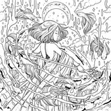 Mythographic Color and Discover: Cosmic Spirit: An Artist's Coloring Book of Tarot, Astrology, and Mystical Symbols WoodArtSupply