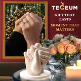 TECEUM Hand Casting Kit – Unique Gift for Babies & Adults – Ideal DIY Gift for Your Loved Ones, Couples, Family – For Wedding, Anniversary, Baby Shower, Mother’s Day, Christmas – Romantic Gifts – Kit1 TECEUM