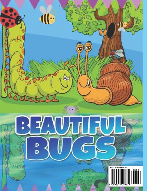 BEAUTIFUL BUGS COLORING BOOK: INSECT COLORING PAGES FOR AGES 3 - 8 (Keep It Positive For Kids - Flowers & Insects Series (Ages 3-8)) Majosta