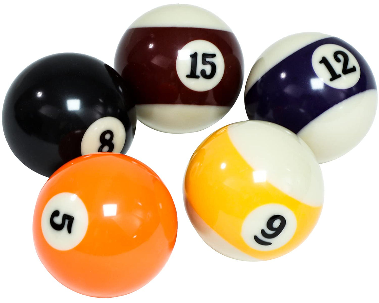 YDDS Billiard Balls Set 2-1/4" Regulation Size Pool Table Balls for Replacement (16 Resin Balls) YDDS
