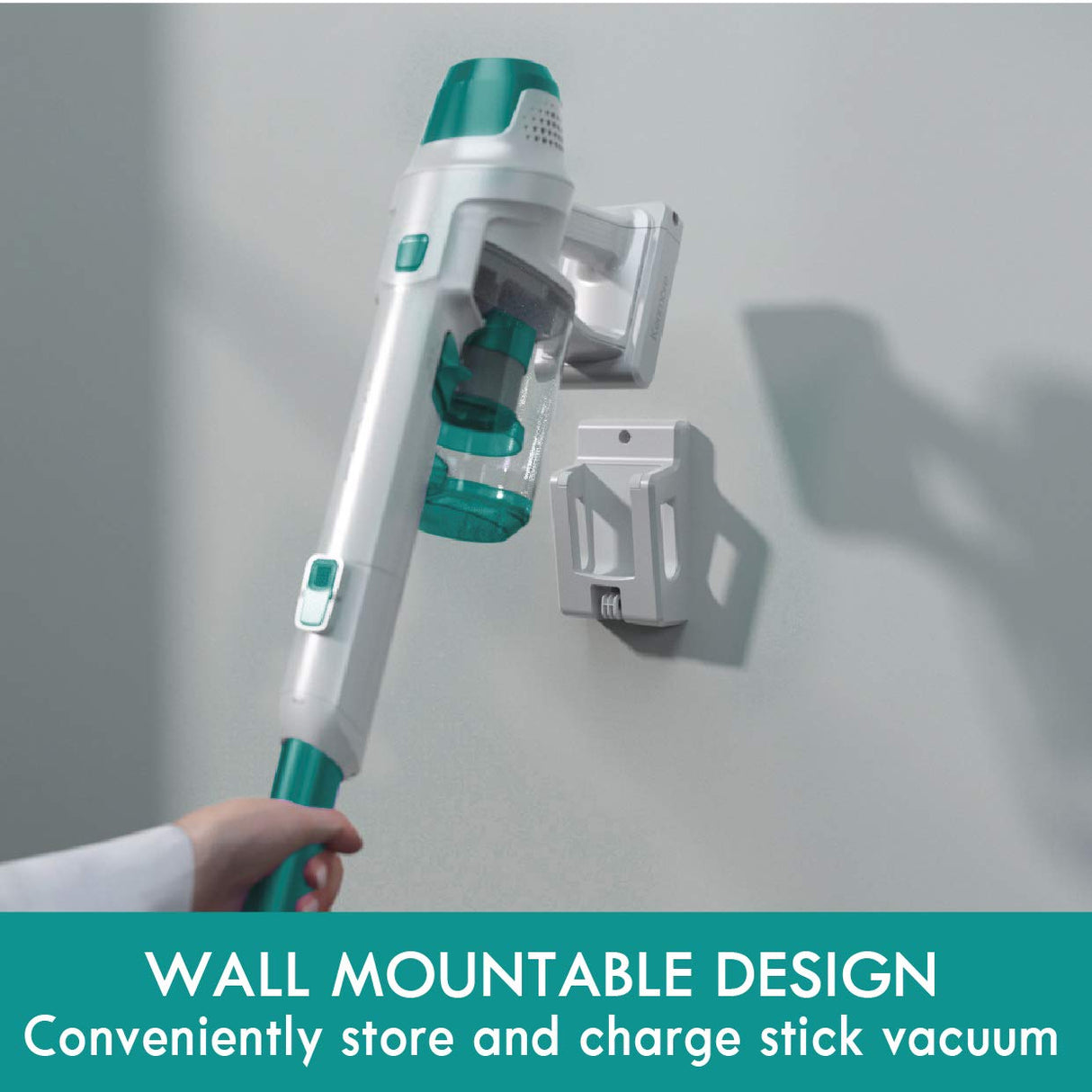 Kenmore DS4020 Cordless Stick Vacuum Lightweight Cleaner 2-Speed Power Suction LED Headlight 2-in-1 Handheld for Hardwood Floor, Carpet & Dog Hair, Green Kenmore