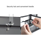 REPTIZOO Large Reptile Terrarium 120 Gallon, Tall & Wide Tempered Glass Reptile Tank 48" x 24" x 24" with Sliding Door Top Screen Ventilation & Anti Escape Lid, Full View REPTI ZOO