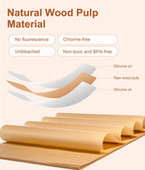 Unbleached Parchment Paper Baking Sheets, 9x13IN Precut Non-Stick Parchment Paper for Baking, Grilling, Air Fryer, Steaming-70 Sheets Unbleached Parchment Sheets for Bread Cup Cake Cookie And More Avirho