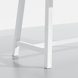 ComfIQ Harthwell 84-Inch Modern Farmhouse Dining Table in a Painted White Finish - Solid Wood with Ash Veneer, Seats 8, Easy Assembly, Rustic Wood Kitchen & Dining Room Table ComfIQ