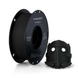 Carbon Fiber PLA Filament 1.75mm, TINMORRY PLA-CF 3D Printing Filament, Highly Compatible with Bambu FDM 3D Printer, 1 KG 1 Spool, Black TINMORRY
