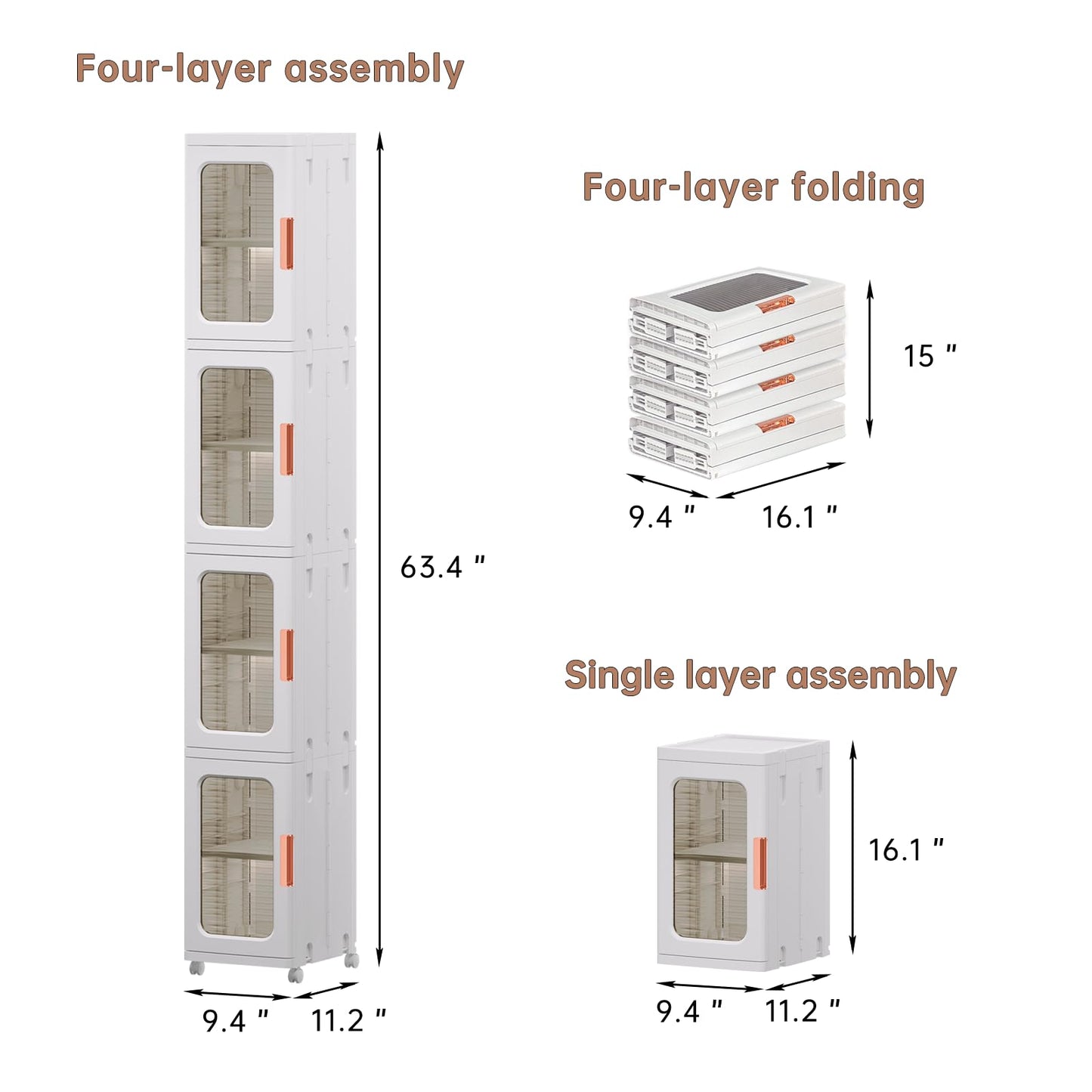 CXCJAI Narrow Storage Cabinet with Doors and Shelves Tall Skinny Bathroom Storage Kitchen Cabinet with Adjustable Shelf Cabinet Organizer Toilet Paper Storage Linen Closet 1 Pack (White)