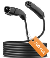 VIVAVOLT NACS Extension Cord,21/30/40ft Up to 50A 240V Without Drops in Power,Compatible with Model 3/Y/X/S,EV Charger Extension Cable Level 1&2 (30ft) VIVAVOLT