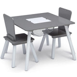 Delta Children 4-Piece Toddler Playroom Set, Grey/White Delta Children
