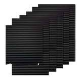 MYshade 6 Pack Temporary Blackout Paper Shades for Windows,Paper Pleated Blinds with Adhesive,No Tools No Drilling Free Cut Size Temporary Room Darkening Shades(Black, 36" W x 72" H) MYshade