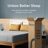 Siena 10” Queen Gel Memory Foam Mattress - Medium Firm - 180 Night Trial - Premium Pressure-Relieving Layers - 10 Year Warranty - Mattress in a Box - CertiPUR-US Certified Siena