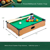 Hora de Lima Mini Pool Table for Kids Mini Billiards Table-Top Game Pool Table Toy for Cat Pool Tables Fun for Kids Birthday Children's Day Gift (14") Hora de Lima