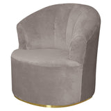 ZEaink Velvet Swivel Barrel Chair Cover, Soft Round Club Armchair Slipcover Modern Accent Chair Slipcover Stretch Single Sofa Cover Washable for Living Room Furniture Protector(E) ZEaink