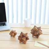Adults Games Gifts Wooden Star Cube Puzzle Game Brain Teasers of The Logic Games for Kids and Teen to Challenge Puzzles for Fun Entertaining Things and Educational Tools of Parents BSIRI