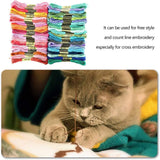 200 Color Embroidery Thread, Embroidery Floss Skeins Cotton Rainbow Color Cross Stitch Threads Sewing Craft Supplies Palettes Bracelets Floss 8m for Friendship Bracelets DIY Crafts DNAMYJME