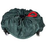 [Upright Tree Storage Bag] - 9 Foot Christmas Tree Storage Bag for Fully Decorated Artificial Trees up to 9 Feet Tall - Keep Your Fake Tree Assembled with Ornaments | Includes Rolling Tree Stand TreeKeeper
