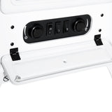 HOMCOM 22" Electric Fireplace Heater, Freestanding Fire Place Stove with Realistic LED Flames and Logs, and Overheating Protection, 750W/1500W, White HOMCOM