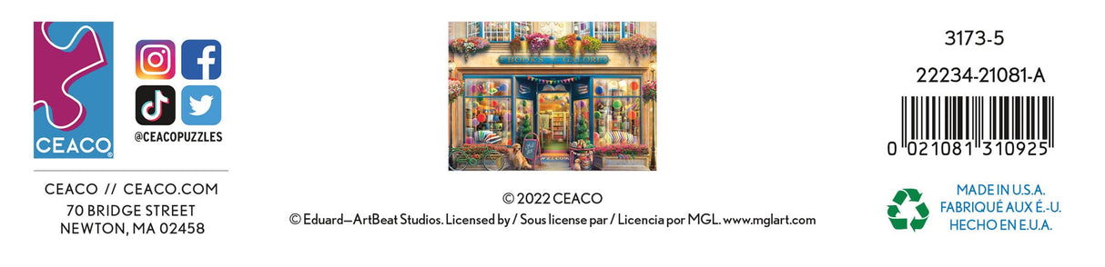 Ceaco - Shop Windows - Books Galore - 1000 Piece Jigsaw Puzzle Ceaco