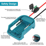 ZLWAWAOL 2 Pack Power Wheel Adapter with Fuse & Switch, BatteryAdapter for 18V Lithium Battery,Power Convertor for DlY Ride On Truck,RC Toys,Robotics and Work Lights ZLWAWAOL