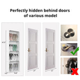 MAGINELS 4-Tier Slim Shoe Rack Organizer and Tall Storage for Closet,Hidden Thin Shoes Cabinet for Small Spaces,Narrow Shelves for Wall Behind Door,Entryway,White MAGINELS