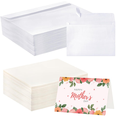 30 Sets Blank Watercolor Cards with Envelopes, 140lb/300GSM Cotton Watercolor Paper Cards, 4 x 6 in Foldable Watercolor Postcards with Envelopes for Greeting Cards Birthday Wedding Invitations ProSuites