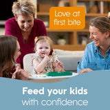 NumNum Baby Spoons Set, Feeding Littles x Silicone Pre-Spoon GOOtensils for Kids Aged 6+ Months - First Stage, Baby Led Weaning (BLW), Teething Spoon - Toddler Utensils - 3 Spoons, Neutrals NumNum