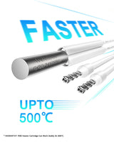 [5-Pack, 4.92ft] 24V 70W Heater Cartridge, Ender 3 v2 Upgrade to 500°C, Compatible with Ender 6 CR10 MK8 Extruder V6 Hotend PT100 Volcano WINSINN