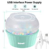 IBBWB Electric Clay Bead Spinner, Bead Spinner Kit with 2000+pcs Beads, Clay Bead Spinner for Jewelry, Clay Beads Bracelet, Waist Beads, Rice Beads, Making of Handicraft Gifts (Light Green) IBBWB