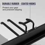 Aking Ace Wall Mount Tool Storage Rack, Heavy Duty Garage Storage Tool Organizer, Garden Tool Wall Hooks and Hangers, Hold Up to 350lbs Black Aking Ace