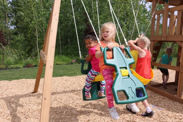 KidKraft Windale Fort Swing Set - WoodArtSupply