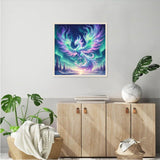 JFYHAB Phoenix Diamond Art Kits for Adults, Phoenix 5D Diamond Painting Kits for Beginner DIY Aurora Gem Art Full Drill Diamond Dots Crystal Craft Kits for Home Wall Decor Gifts 12x12in JFYHAB