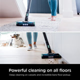 Shark IZ631H Cordless Pro Vacuum with PowerFins and Self-Cleaning Brushroll, Includes Upholstery Tool & Crevice Tool, Up To 60 Minute Runtime, HEPA Filtration, Cordless Vacuum, Dark Grey/Mojito Shark