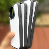 JUSTRY 10PCS Sublimation Blanks Phone Case Cover Printable Phone Cases Designed for iPhone 16, 6.1" Soft Rubber Case + Aluminum Insert,Custom Printable, Anti-Slip Phone Shockproof Cover Black JUSTRY