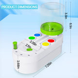 NIUCOO 2025 Upgraded Paint Brush Cleaner for Artists, Kids Painting Station with Brush Washer, Portable Paint Station & Rinsing Tool, Art Supplies Cleaning System for Children Adults (White-Green) NIUCOO