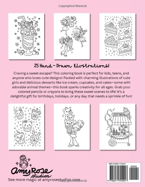 Sweet Delightful Treats: A Coloring Book WoodArtSupply