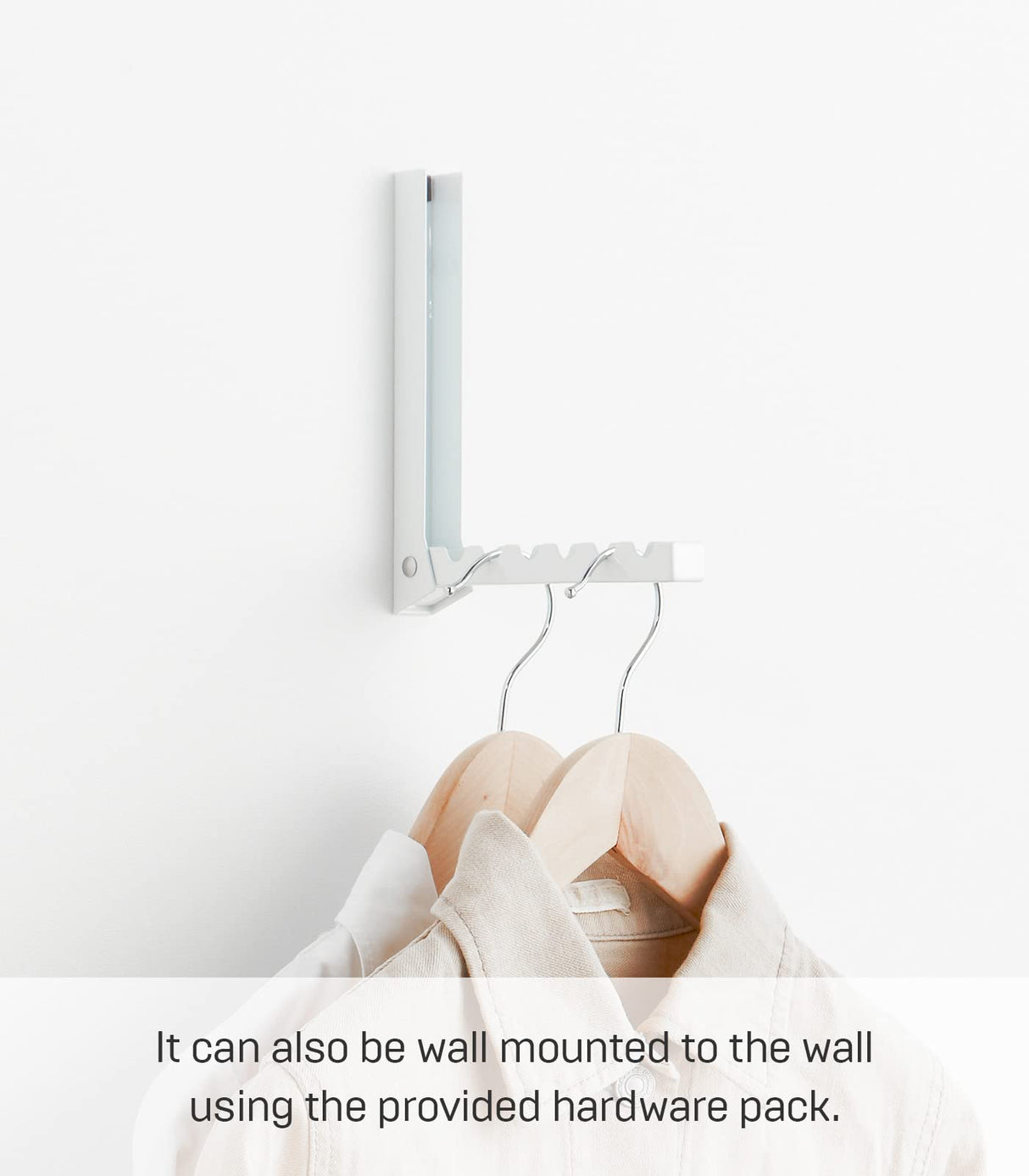 Yamazaki Home 7161 Over The Door Alloy Steel Hooks - Folding Hanging Coat Rack YAMAZAKI