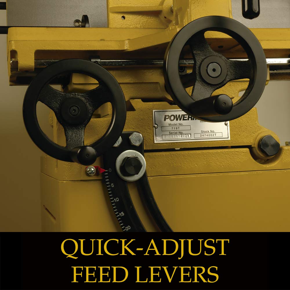 Powermatic Tilt Table Mortiser, 1" Chisel, 10-3/4" Stroke, 1Ph 115/230V (Model 719T) Powermatic