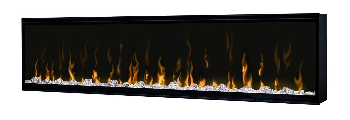 Dimplex IgniteXL 60" Built-in Linear Electric Fireplace (Model: XLF60), 8530/5118 BTU, 240/120 Volt, 2500/1500 Watt, Black