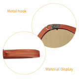 osemy 48"x 22" Irregular Wall Mirror, Walnut Wood Framed Wall Mirror, Asymmetrical Wall Wavy Mirror for Living Room Bedroom Entryway Bathroom Modern Decorative Mirror with Hanging Hooks osemy