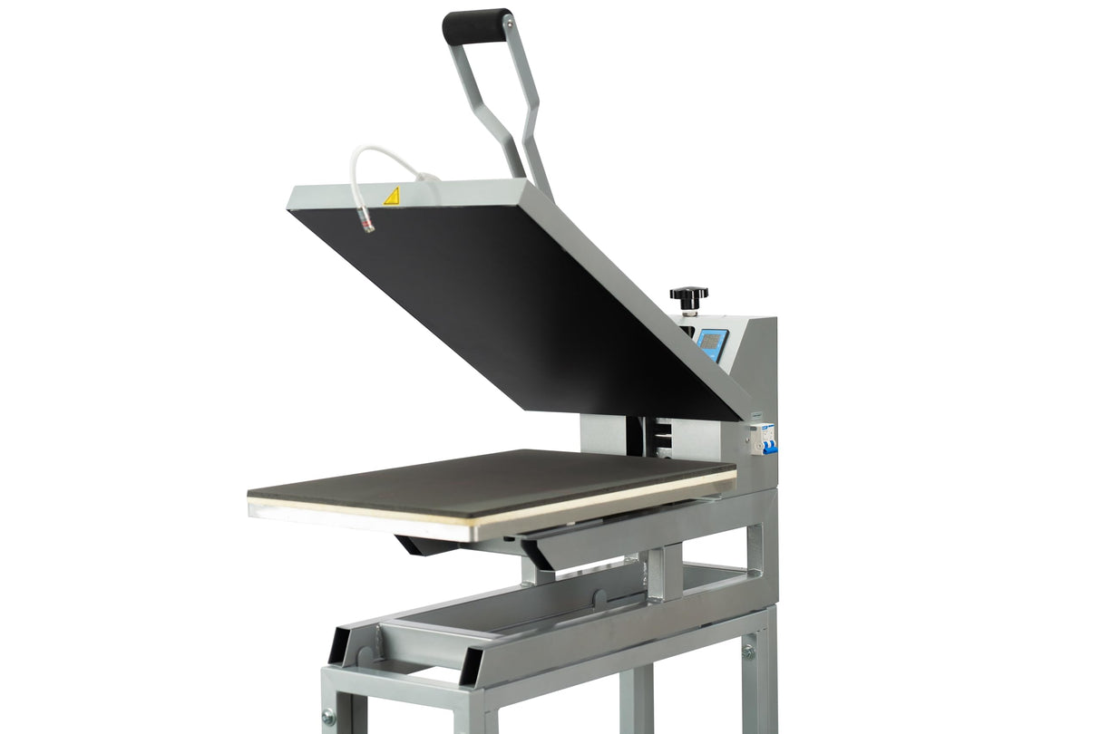 VISRACK 16x24 Manual Heat Press Machine - 2000W 110V High-Pressure Clamshell with Infrared Positioning, Fast Heating, Digital Control for T-Shirt Sublimation & Heat Transfer, Grey VISRACK