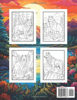 Wolf Coloring Book: For Adults, Kids & Teens, Stress Relief And Relaxation Majosta