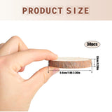 30PCS Unfinished Natural Wood Slices with Bark, 2-2.36 inch Round Wooden Discs with Tree Bark, Wood Cookies Circles for Crafts Christmas Ornaments,DIY Crafts,Party Wedding Decor Motroce