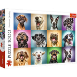 Trefl Funny Dog Portraits 1000 Piece Jigsaw Puzzle Red 27"x19" Print, DIY Puzzle, Creative Fun, Classic Puzzle for Adults and Children from 12 Years Old Trefl