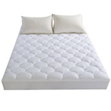 LEISURE TOWN King Mattress Pad Fitted Quilted Cotton Mattress Cover Cooling Soft Pillow Top Mattress Topper with Down Alternative Filling Mattress Protector with 8-21 Deep Pocket (78x80 White) LEISURE TOWN