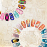 PYD Life 20 Pack 3D Sublimation Press On Nails Short White Blanks Bulk 80 Sets 4 Sizes for Heat Transfer Printing,with 80 PCS Individual PP Bags and Cards PYD Life