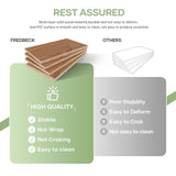 FREDBECK 32in x 80in inch Glass Barn Door with 5.5FT Sliding Barn Door Hardware Kit Included,5-Panel Frosted Glass Wood Panel,Water-Proof Surface,Need Assembly,Fit 29in -30in Opening FREDBECK