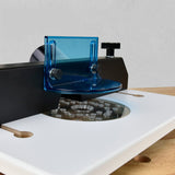 POWERTEC Trim Router Table & Router Base Plate w/Predrilled Holes, Adjustable Fence for Wood Router Fits Trim Router, Bosch, Porter Cable, Ryobi, POWERTEC