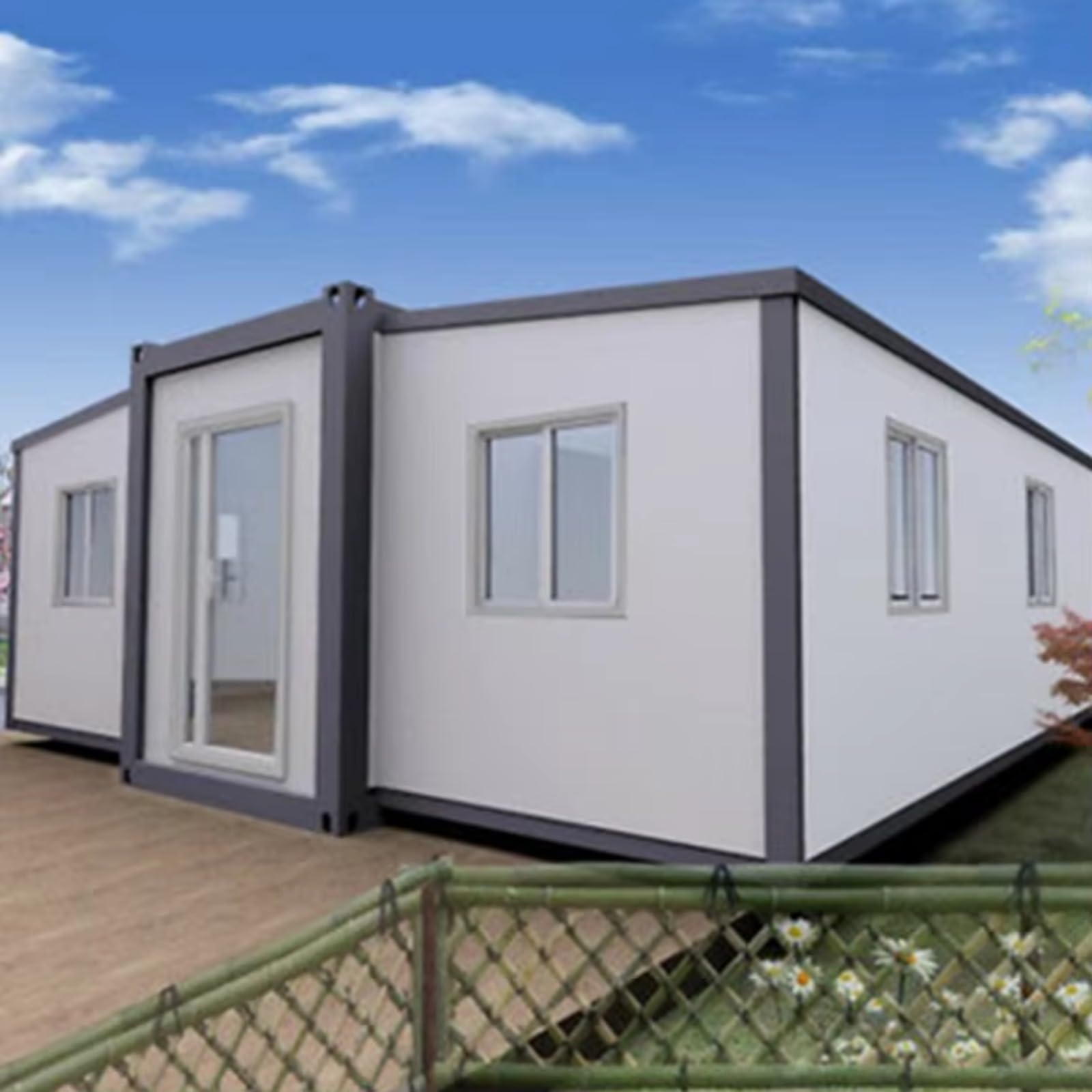 20ft 30ft 30ft Portable Tiny Folding Foldable Expandable Prefab Shipping Container Modular kit Home House for Sale - WoodArtSupply