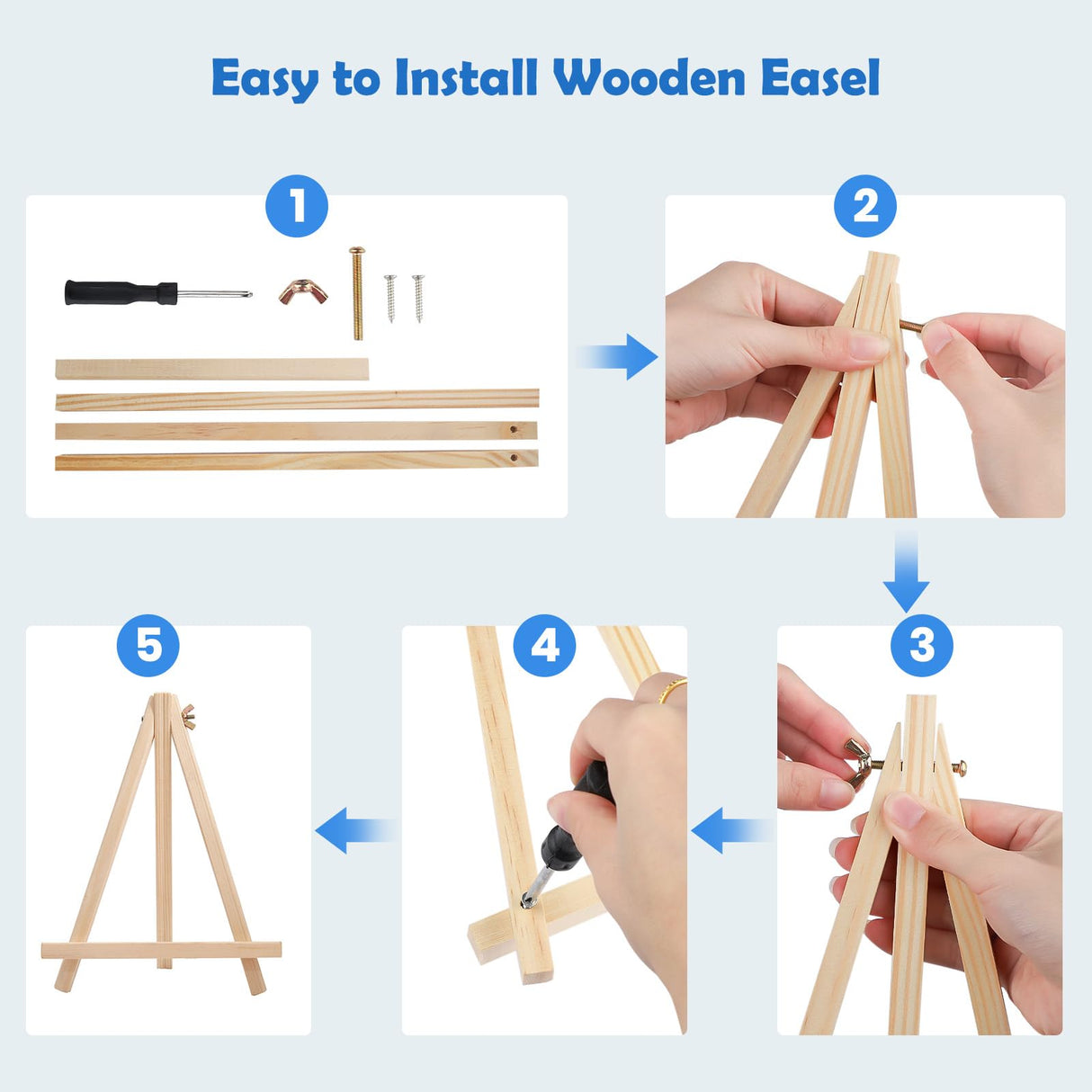 MOGTAA Eiffel Tower Paint by Numbers Kit for Adults Beginners with Frame, Abstract Landscape Adult Paint by Number Kits on Canvas with Easel, Easy DIY Oil Painting Kits for Home Decor, 8x12in MOGTAA