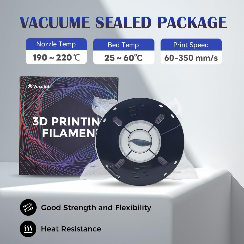VOXELAB Chameleon HS PLA Filament 1.75mm+/- 0.02mm, Color Changeable Rapid PLA 3D Printer Filament, Max 500mm/s High Speed Printing, Changing Colors Filament 1kg Spool (2.2lbs),Burnt Titanium Voxelab