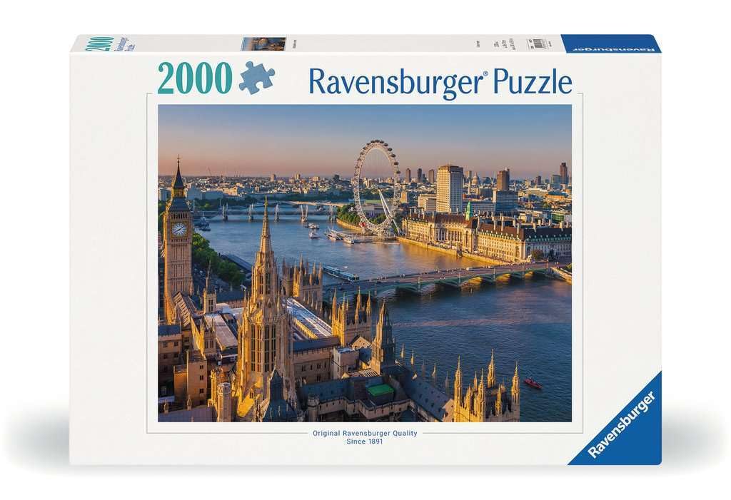 Ravensburger Atmospheric London 2000 Piece Jigsaw Puzzle for Adults | Unique, Pieces | Anti-Glare Surface | FSC Certified, Eco-Friendly | Amazon Exclusive Ravensburger